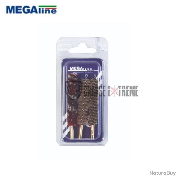 Blister 3 Brosses MEGALINE Cal 6.35