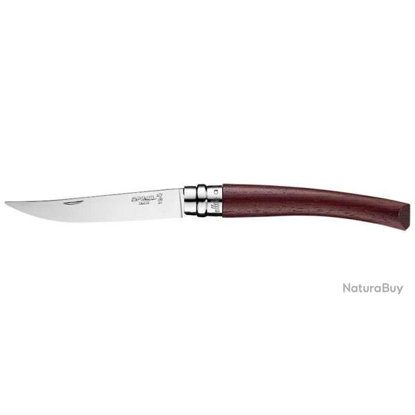 Couteau Opinel Effil� inox, du N�8 au N�15 - N�10 padouk poli