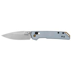 Couteau pliant Kershaw Mini Iridium - Manche aluminium bleu