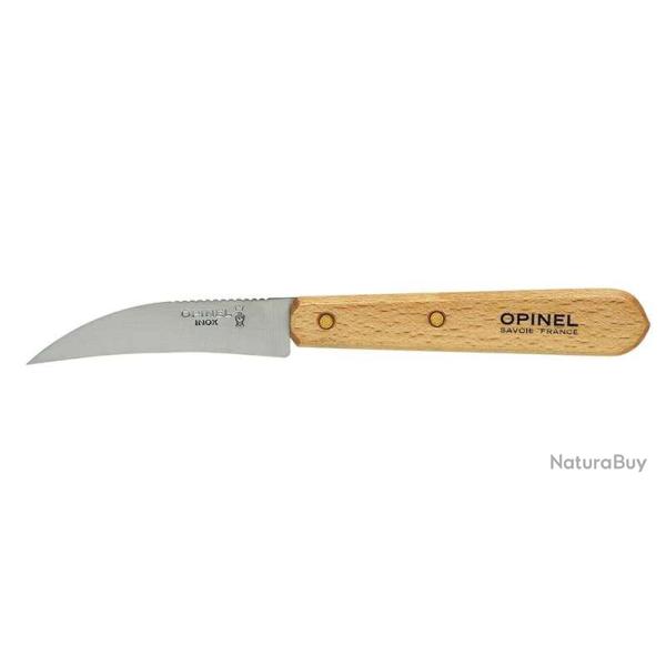 Couteaux � l�gumes Opinel n�114 bec d'oiseau, lot de 6 - H�tre naturel