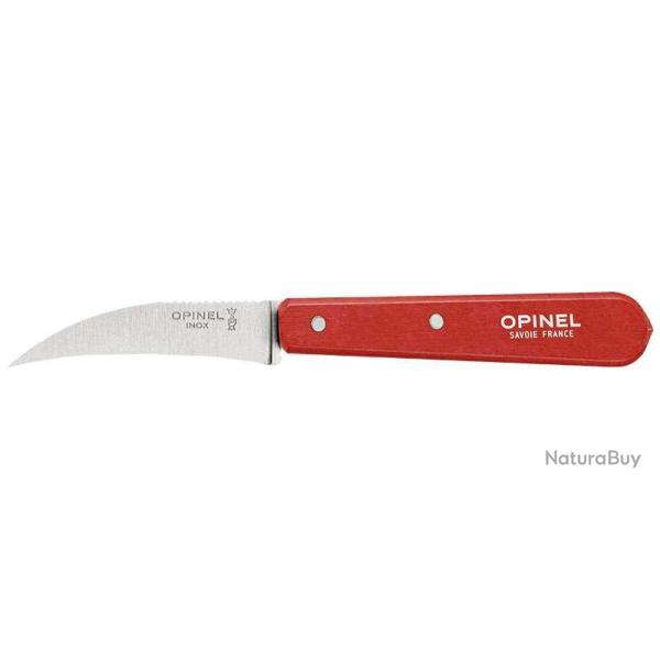 Couteaux � l�gumes Opinel n�114 bec d'oiseau, lot de 6 - Rouge