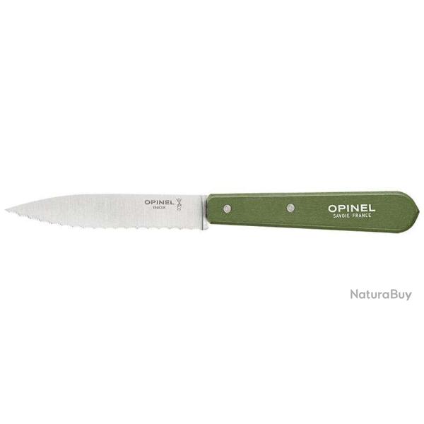 Couteaux crant�s Opinel n�113, lot de 6 - Kaki