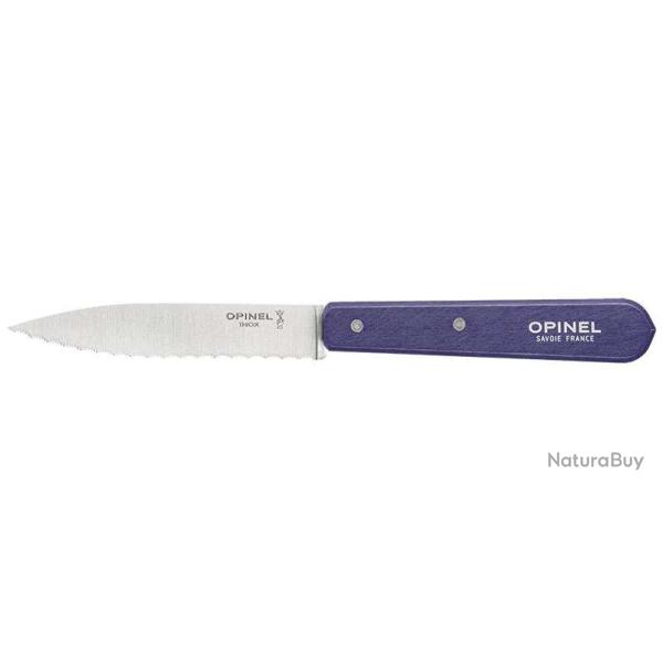 Couteaux crant�s Opinel n�113, lot de 6 - Violet