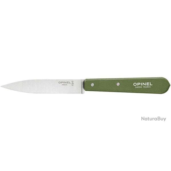 Couteaux d'office Opinel n�112 Paysage, lot de 6 - Kaki