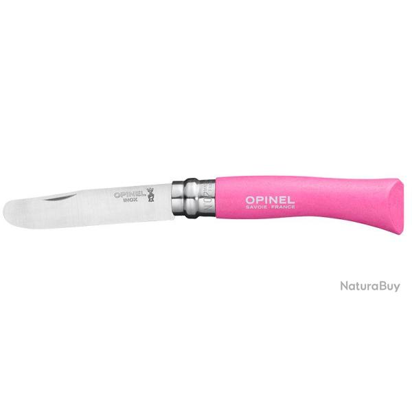 Mon Premier Opinel N�07 bout rond, lot de 6 - Fuchsia