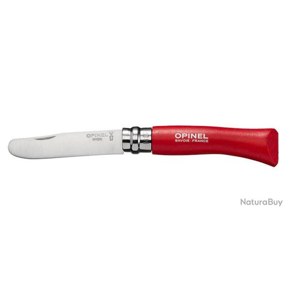 Mon Premier Opinel N�07 bout rond, lot de 6 - Rouge