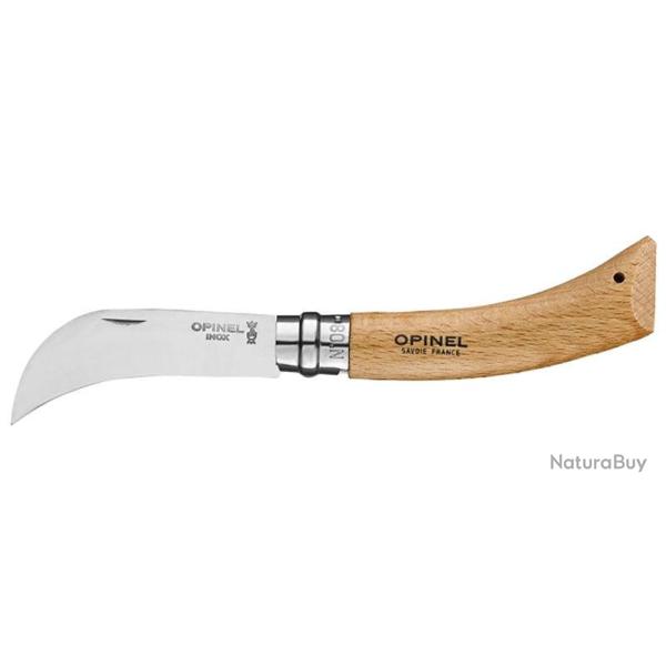 Serpette Opinel inox N�08 ou N�10, manche h�tre - N�08 (LC8)