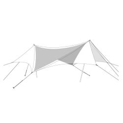 Toit ignifug&eacute; Snow Peak Takibi Inner Roof pour Hexa Evo Pro.