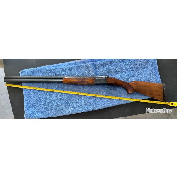 FUSIL SUPERPOS� : CHR MOBIBOENUM, CAL : 12/70, CANONS 70 cm, BON ETAT, DOUBLE D�TENTE, EXTRACTEUR.