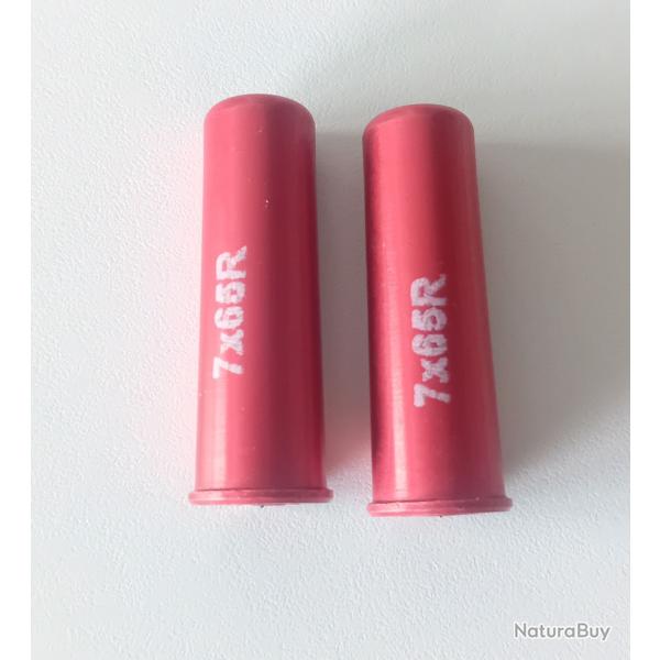 Douilles amortisseur Cal  7X65 R / Aluminium anodis�