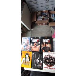 lot 7 stallone +1 eastwood ROCKY 3 ROCKY 4 ROCKY 5 RAMBO 1 RAMBO 2 RAMBO 3 EXPENDABLES UNITE SPECIAL