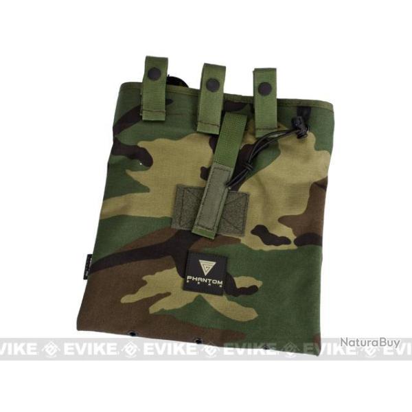 Phantom Gear High Speed Foldable Magazine Dump Pouch (Color: Woodland)