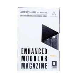 Pack of 5 - 550 BBs Hi-Cap Magazines for AK-12 AEG - Black - Arcturus