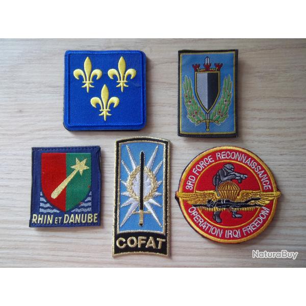 Lot �cussons militaire collection arm�e patch insignes