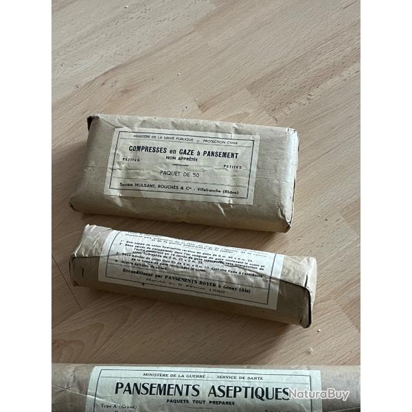 Lot pansements guerre d'Indochine Alg�rie