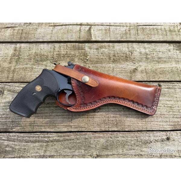 �tui cuir revolver 6 pouces Smith & Wesson
