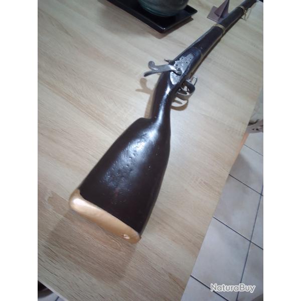 Fusil de dragon avec sa ba�onnette et son  support