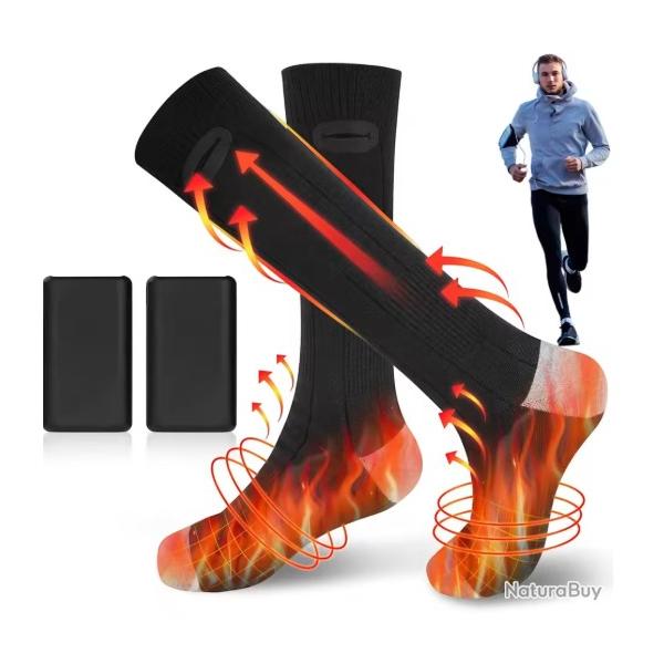 Chaussettes Chauffantes �lectriques Chasse & Post� | 3 Temp�ratures | Batteries Rechargeables
