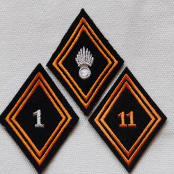 LOT LOSANGES DE BRAS MODELE 45 PARACHUTISTES DE CHOC  TAP