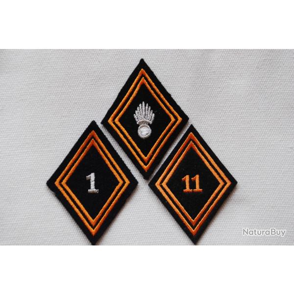 LOT LOSANGES DE BRAS MODELE 45 PARACHUTISTES DE CHOC  TAP