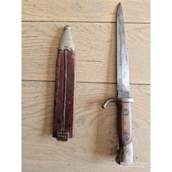 Ba�onnette M1891 Carcano Rocca 1941 transform�e en poignard