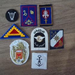 Lot patchs &eacute;cussons insignes militaire arm&eacute;e vintage
