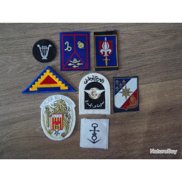 Lot patchs �cussons insignes militaire arm�e vintage