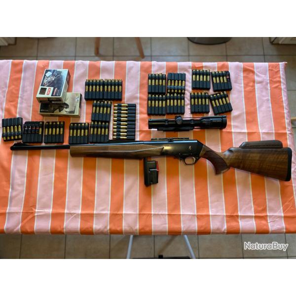 Vends Browning MK3 d'occasion avec montage amovible Browning Nomad et 85 balles Norma.