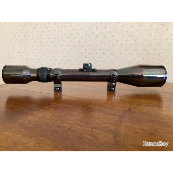 Lunette Allemande SCHMIDT & BENDER 6 x 42 en acier + montage en acier d�rivable pour rail de 11 mm