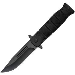 Couteau A/O Rite Edge Clip Point Lame Acier Inox Manche Caoutchouc Noir Linerlock CN300480BK