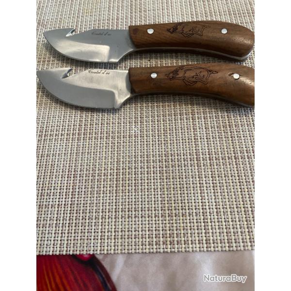 2 petits couteaux � d�pecer