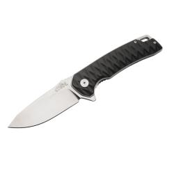 Couteau A/O Rite Edge Diamond Back Lame Acier 5Cr15 Manche G10 Noir Linerlock RUC4014