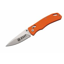 Couteau Rite Edge EMT RLS Lame Acier 8Cr13 Manche G10 Orange Crossbar Lock RUC4005EMT
