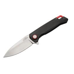 Couteau A/O Rite Edge Firefighter Lame Acier 5Cr15 Manche G10 Noir/Rouge Linerlock RUC4013