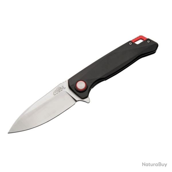 Couteau A/O Rite Edge Firefighter Lame Acier 5Cr15 Manche G10 Noir/Rouge Linerlock RUC4013