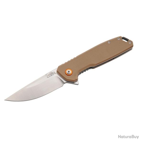 Couteau A/O Rite Edge Desert Lame Acier 5Cr15 Manche G10 Khaki Linerlock RUC4017KH