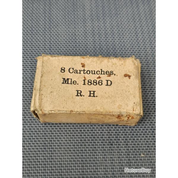 Paquet de 8 cartouches de 8mm Lebel fabrication US 1917