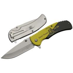 Couteau Rite Edge 300543-YB Lame Acier Inox Manche Inox Noir-Jaune Linerlock CN300543YB