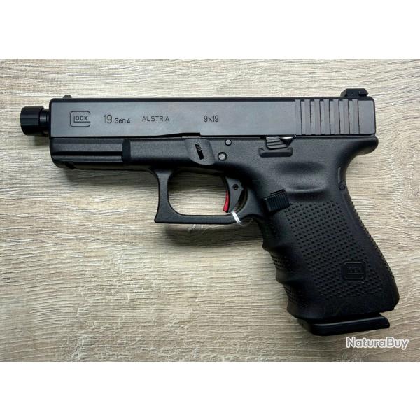 GLOCK 19 GEN 4 filet� + d�tente ZEV