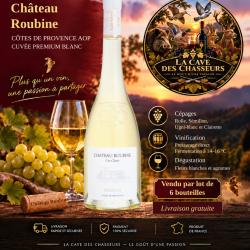 6 Btls ch&acirc;teau Roubine cuv&eacute;e premium blanc 2025 cotes de Provence cru class&eacute; livraison gratuite