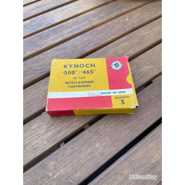 Bo�te de munitions pleine Kynoch 500/465 nitro express