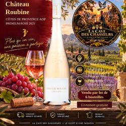 6 bouteilles de ch&acirc;teau roubine cuv&eacute;e premium ros&eacute; 2025 75cl livraison gratuite