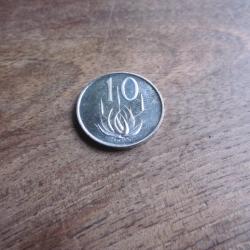monnaie soud afrika 10 cents  1968