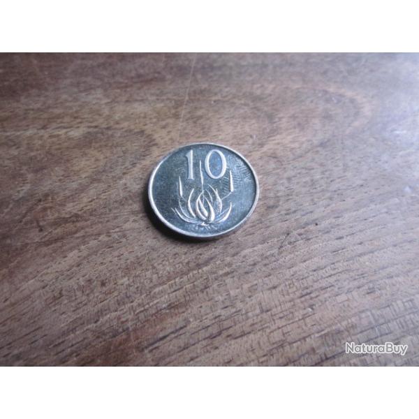 monnaie soud afrika 10 cents  1968