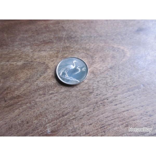 monnaie south afrika 5 cents  1968