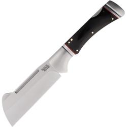 Couteau Rough Ryder Camp Cleaver Lame Acier Inox Manche Micarta Noir Lockback RR2680