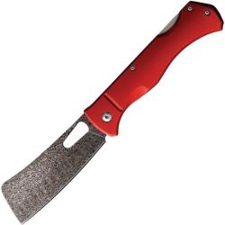 Couteau Rough Ryder Sous Chef Lame Damas Manche Alu Rouge Lockback RR2536
