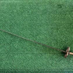 &Eacute;p&eacute;e de mouche ancienne - Escrime - Garde m&eacute;tallique - Occasion