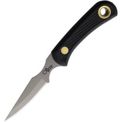Couteau Knives of Alaska Cub Bear Lame Acier D2 Manche SureGrip Noir &Eacute;tui Cuir Made In KOA00006FG
