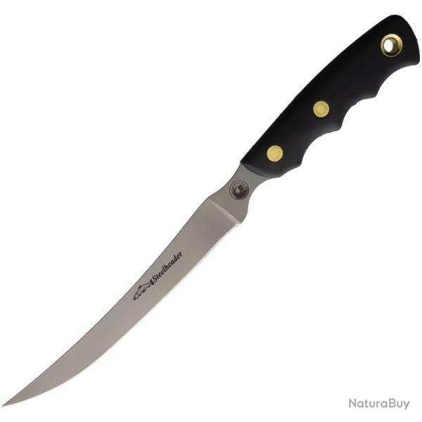 Couteau Knives of Alaska Steelheader Lame Acier 440C Manche SureGrip Noir �tui Nylon KOA00315FG